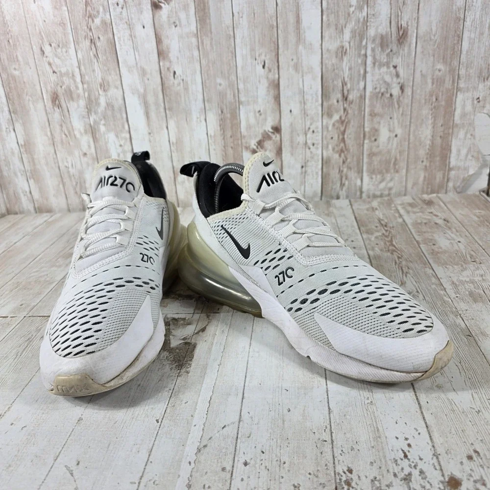Nike Air Max 270 Womens White Black Sneakers AH6789-100 Size 9.5